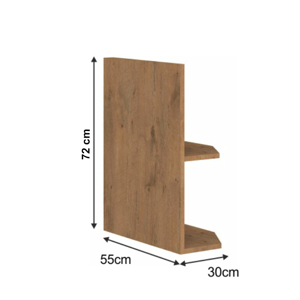 Cabinet inferior cu rafturi, stejar Lancelot, VEGA 30 D ZAK BB