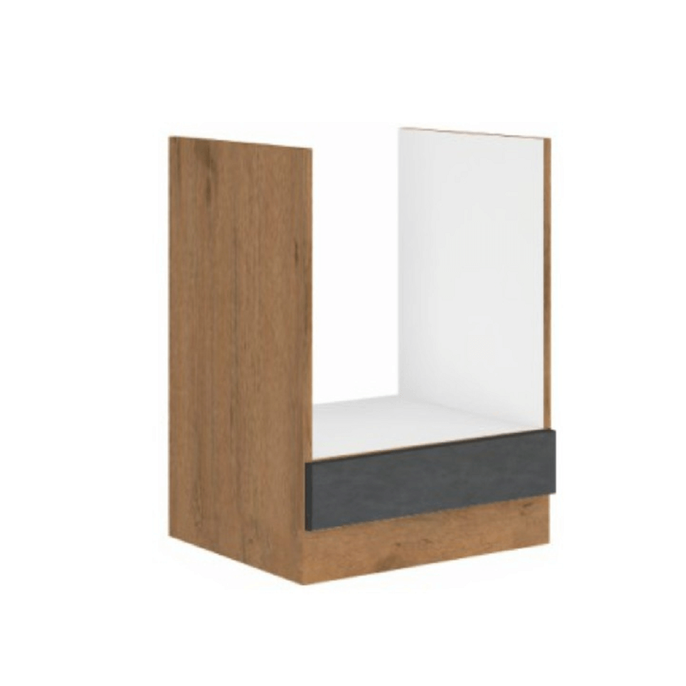 Dulap inferior, gri mat/stejar lancelot, VEGA 60 D GAZ BB