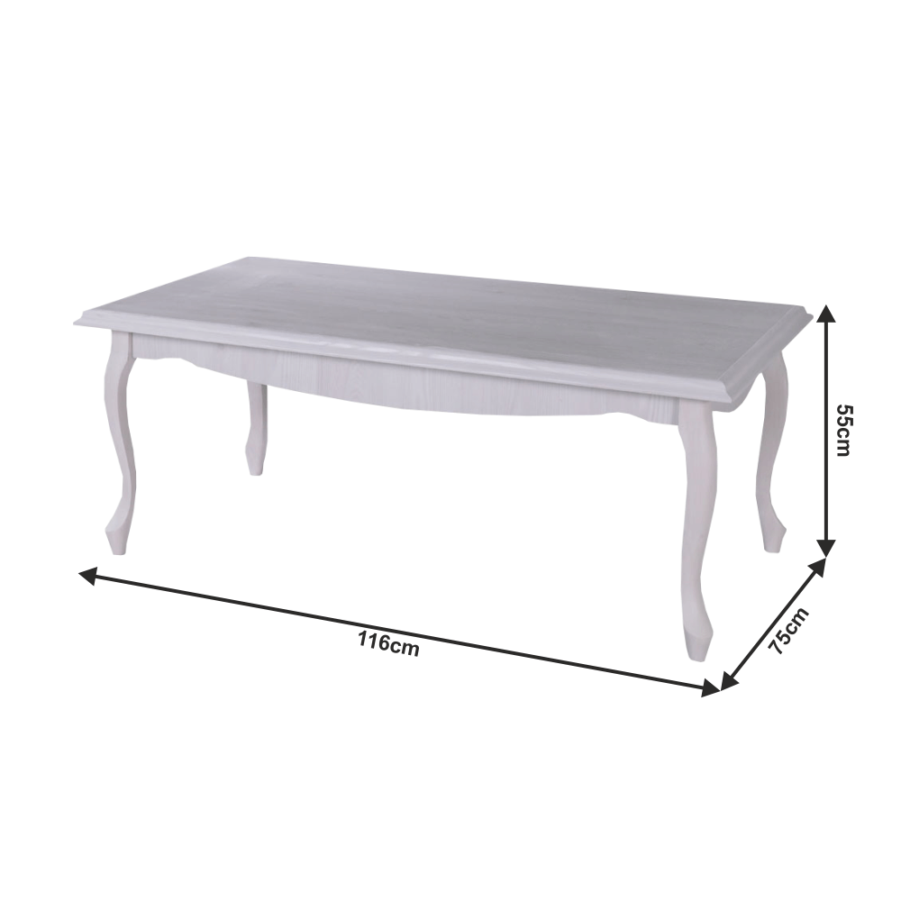 Măsuţă de cafea DA20, pin alb, VILAR