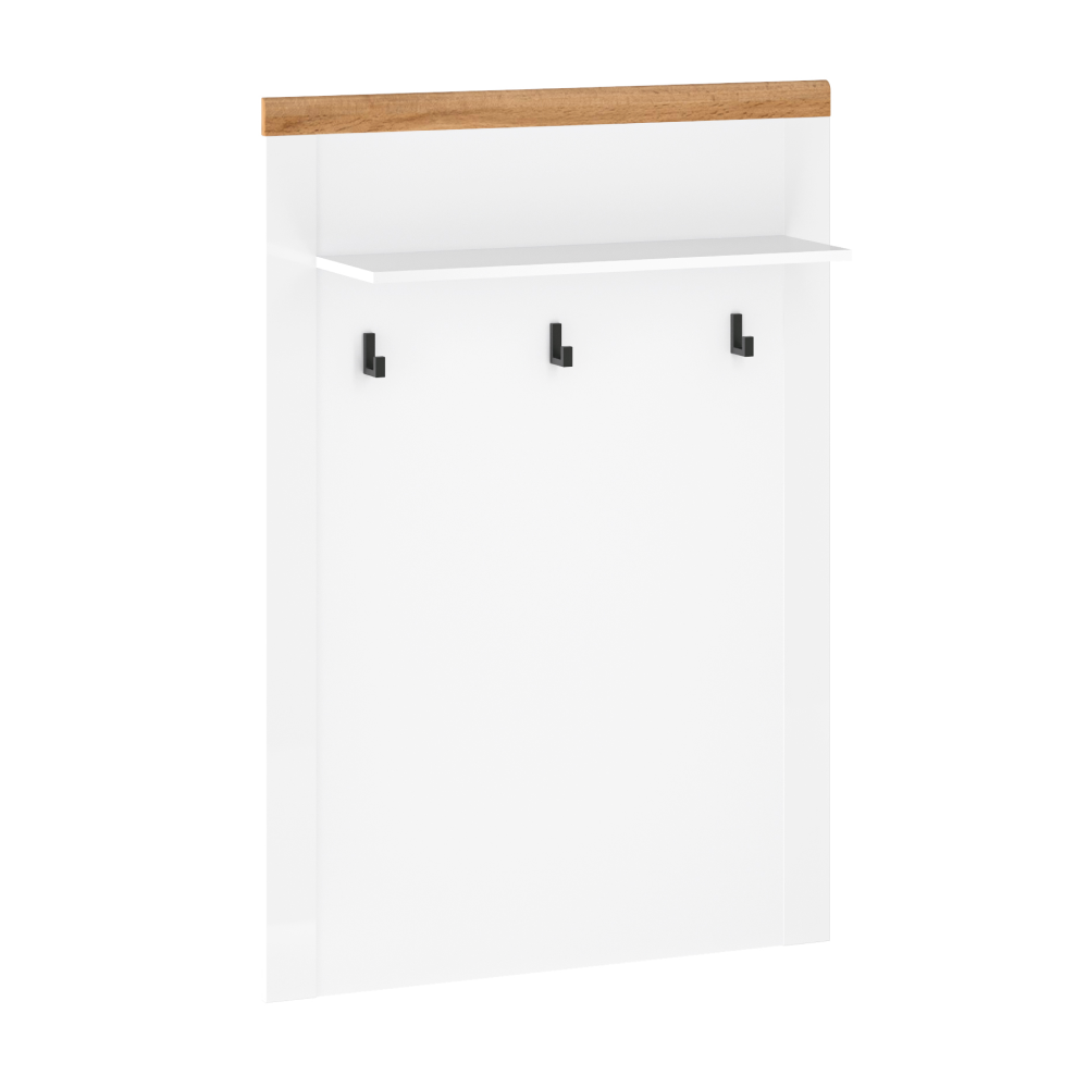 Cuier de perete 90, alb / stejar Wotan, VILGO