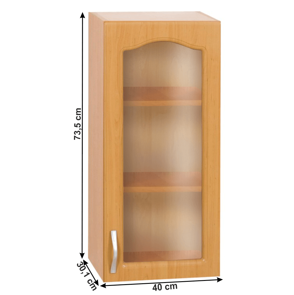 Dulap bucătărie de sus, arin, de dreapta, LORA MDF NEW KLASIK W40S