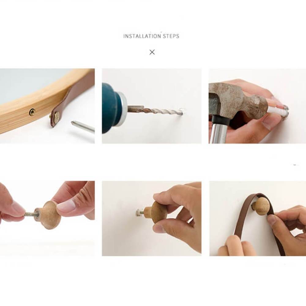 Oglindă, bambus, natural, LEMI 3+C420