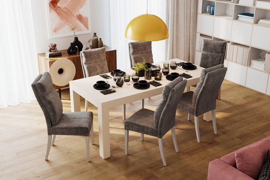 Masă Legano și 6 scaune Alaska Clasic - Gallery Image 1