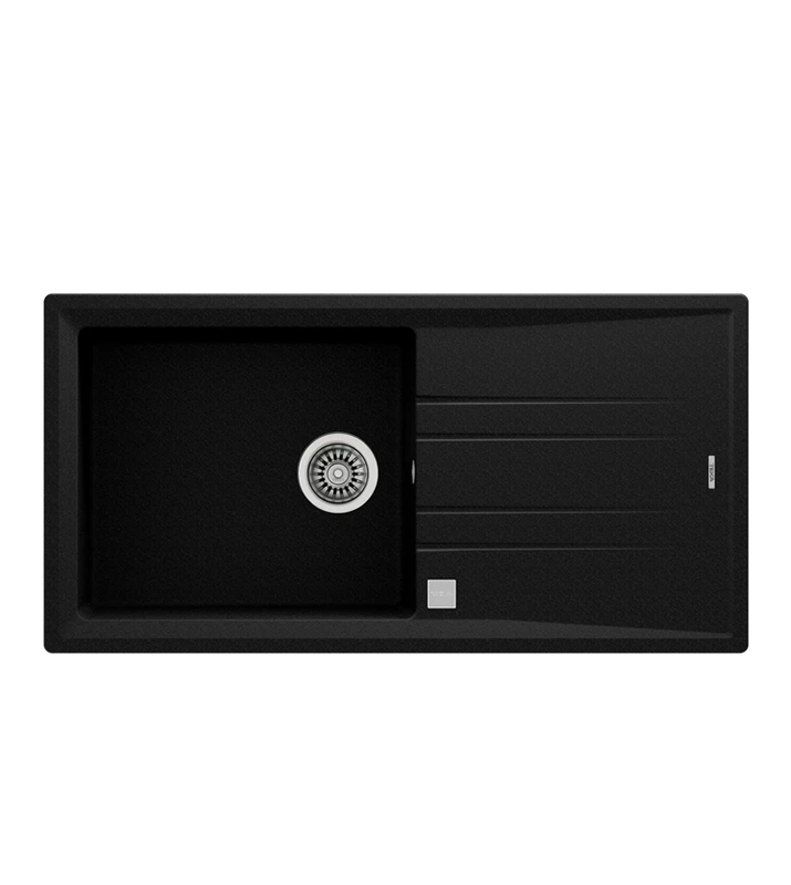 Chiuvetă Teka Tegranit Stone 60 L-TG 1B 1D Q Schwarzmetallic - Main Image
