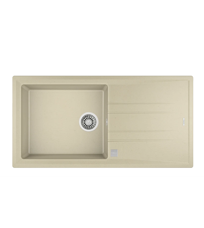 Chiuvetă Teka Tegranit Stone 60 L-TG 1B 1D T Topasbeige - Main Image