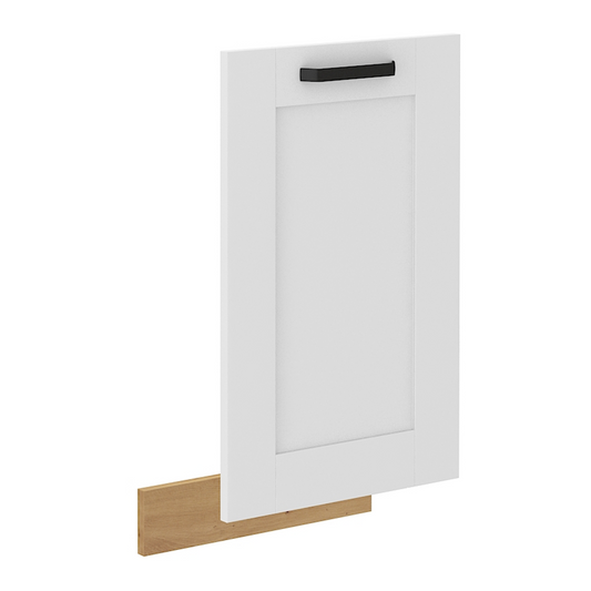 Uşă pentru maşină de spălat vase, albă/stejar artizan, LULA ZM 713x446