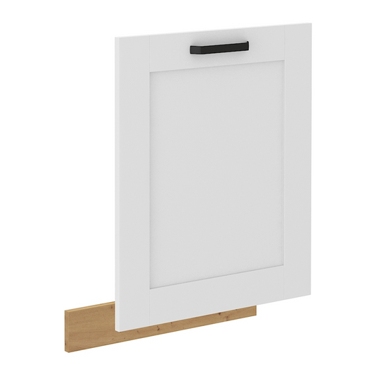 Uşă pentru maşină de spălat vase, albă/stejar artizan, LULA ZM 713x596