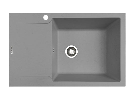 Chiuveta soft compozit Pyramis MAGNIFICA Durothek 1B1D DR Grey