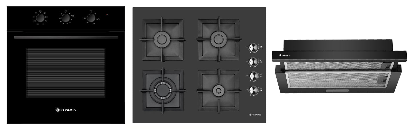 Set Pyramis 12P Black