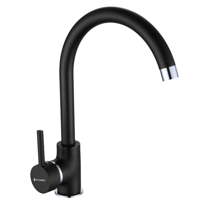 Set chiuveta granit CAMEA 53x50 si baterie Eco Bello Black
