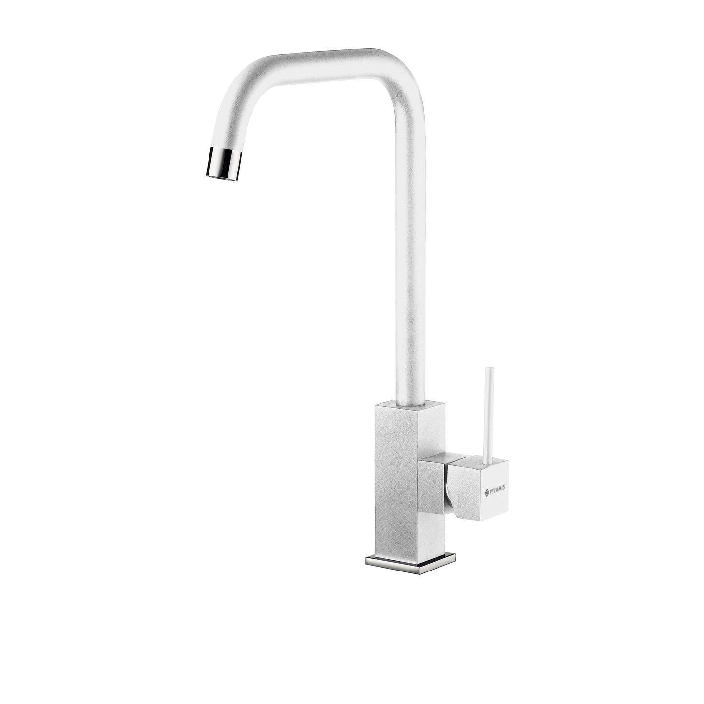 Set chiuveta granit ITHAKA 1B 61x51 si baterie ADELITA Snow