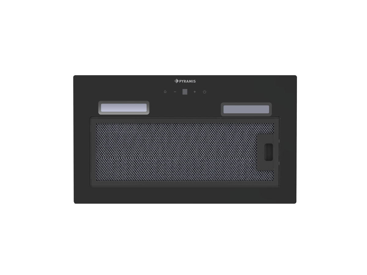 Hota total incorporabila Pyramis MD 52cm Black Glass