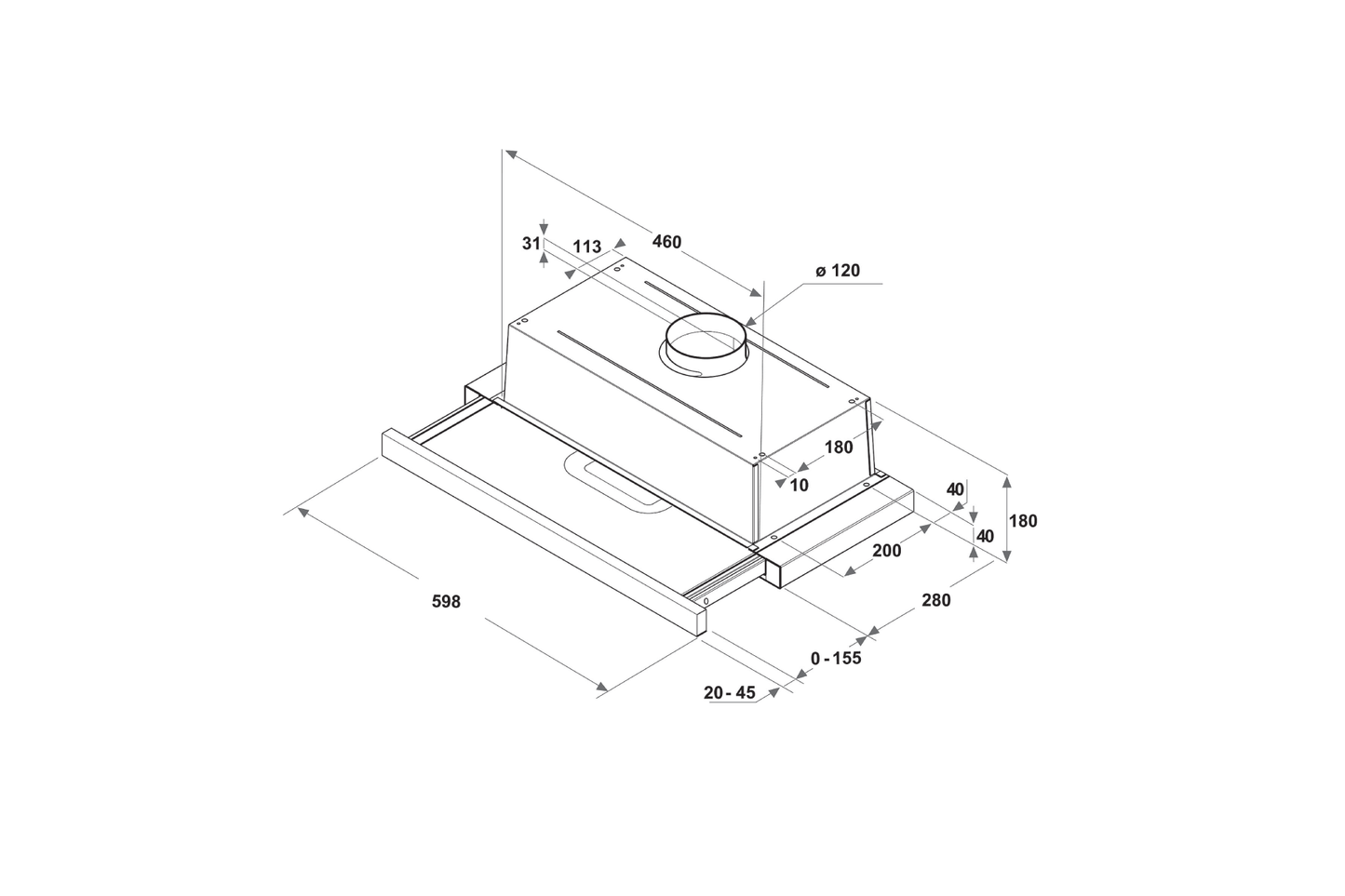 Hotă extensibilă Whirlpool AKR749/1NB - Gallery Image 3