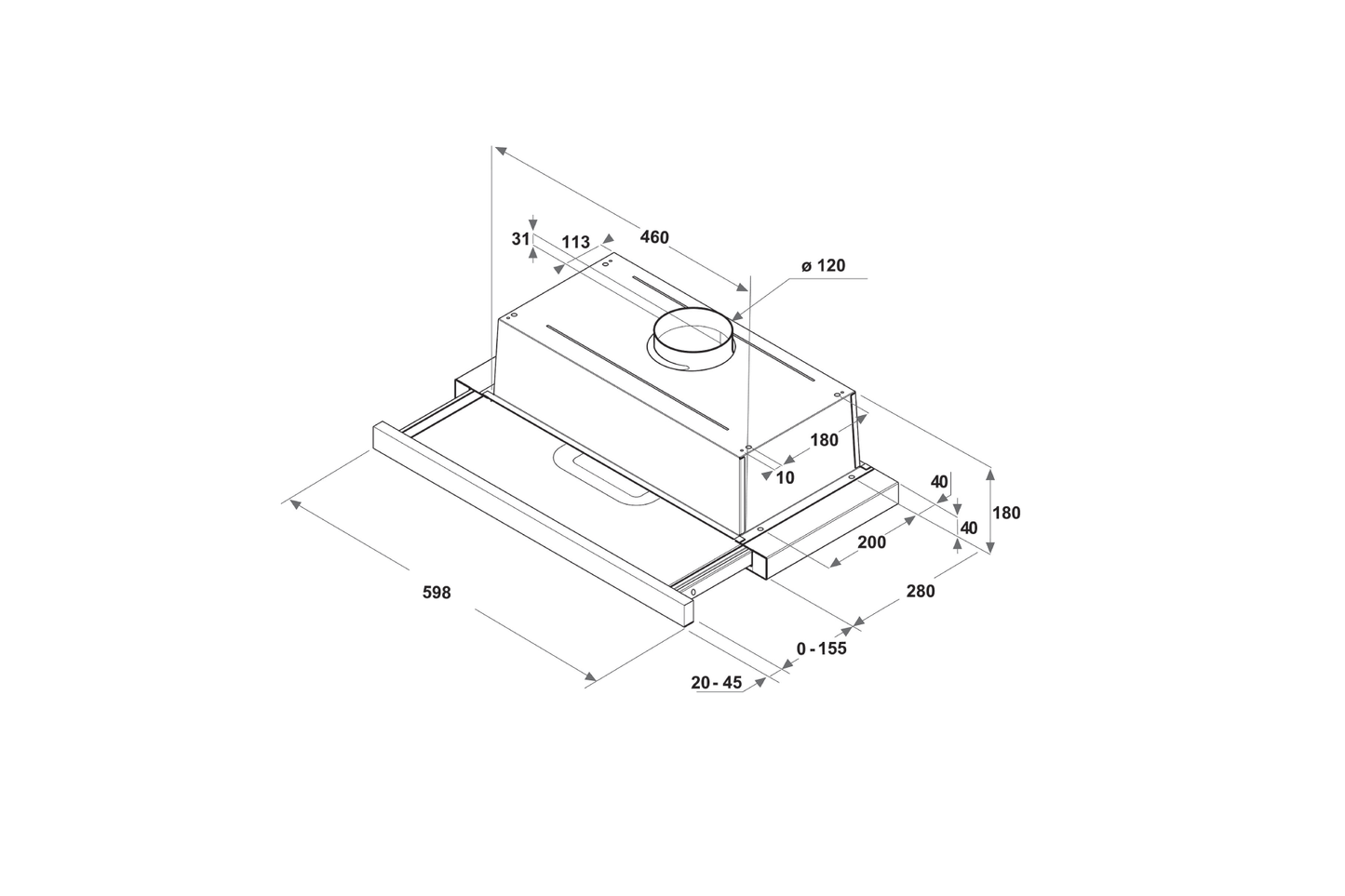 Hotă extensibilă Whirlpool AKR749/1IX - Gallery Image 3