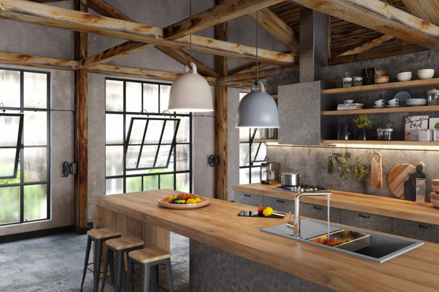 Chiuvetă Alveus Intermezzo 130 A81 Concrete - Gallery Image 3