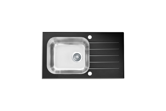 Chiuvetă Alveus sticlă + inox Vitro 20 - Gallery Image 1
