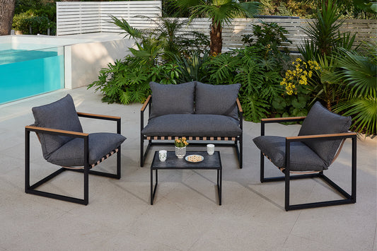 Set mobilier grădină/terasă IBIZA PLUS 4 piese - Gallery Image 1
