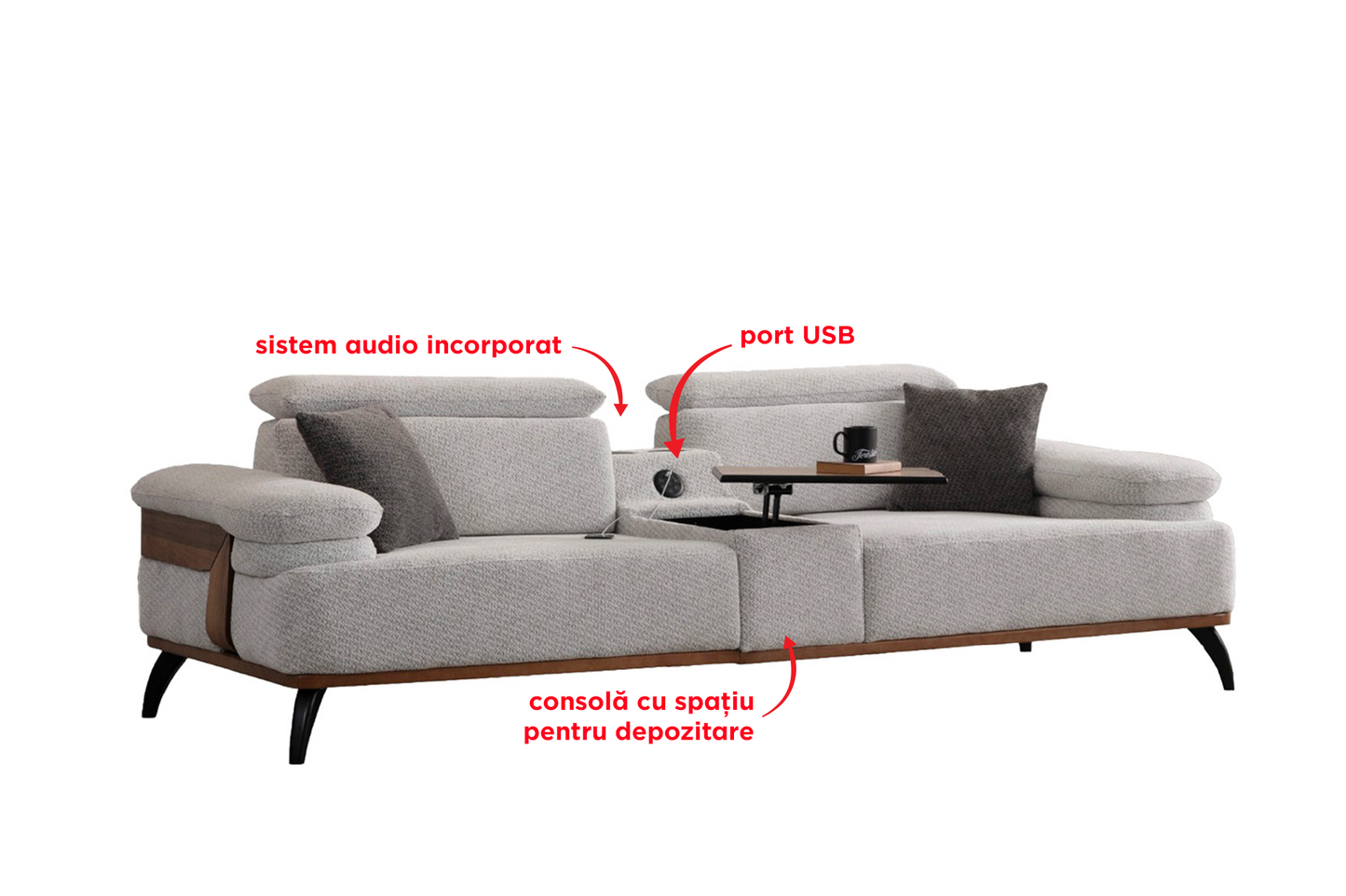 Canapea Madrid cu sistem audio - Gallery Image 4