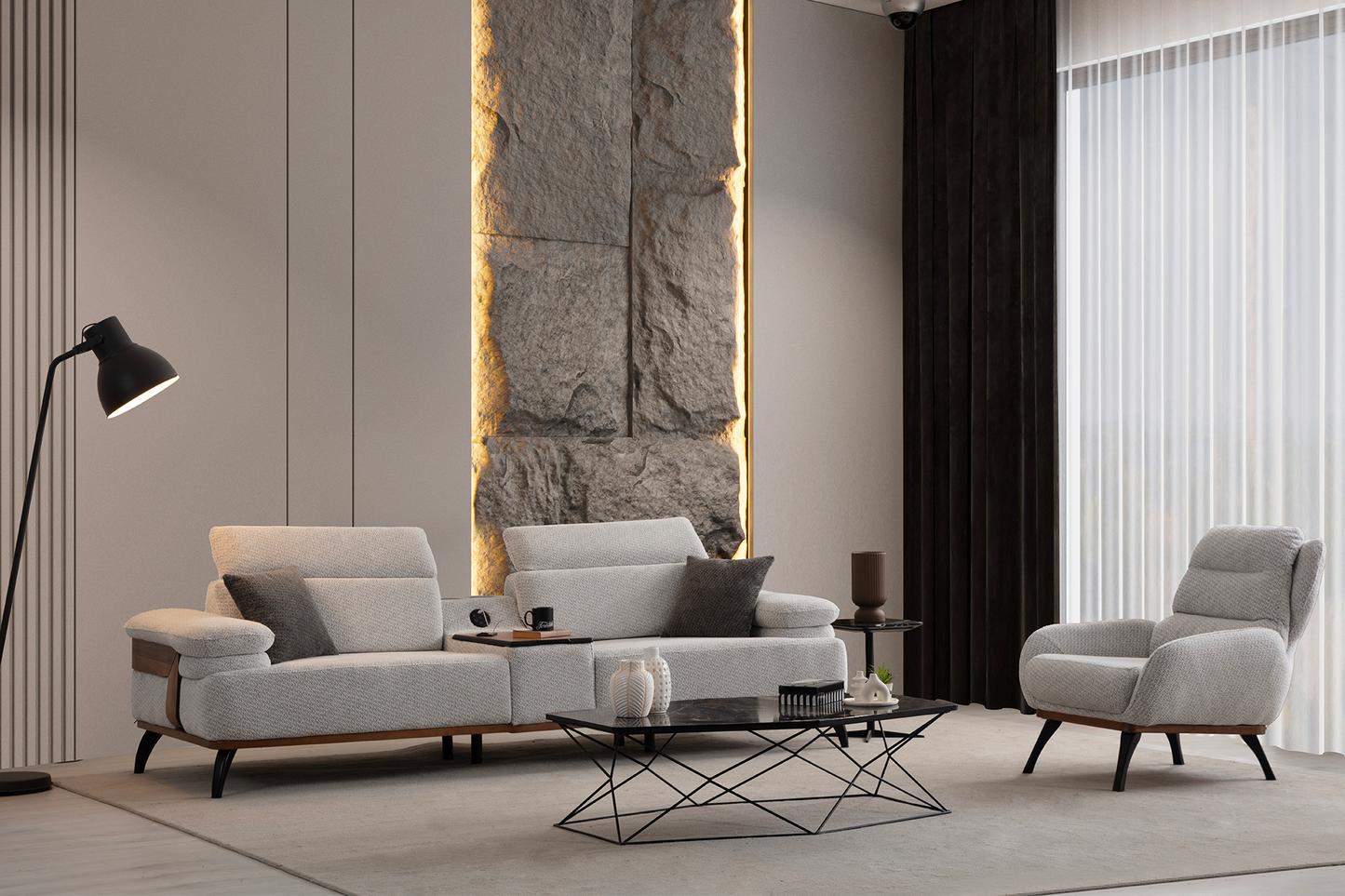 Canapea Madrid cu sistem audio - Gallery Image 1