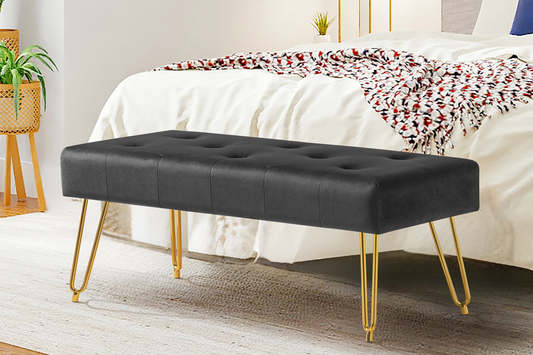 Băncuță Glamour velvet - Gallery Image 1