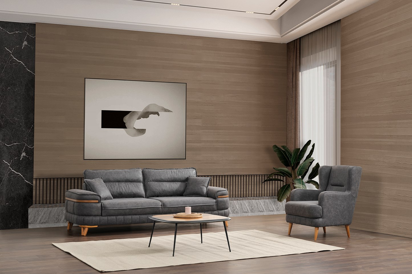 Canapea extensibilă Toledo cu ladă pentru depozitare - Gallery Image 10