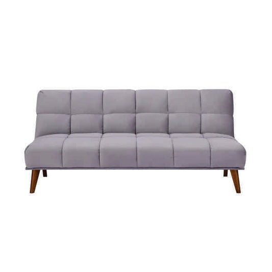 Canapea extensibila Erin 3 locuri (rabatabila, click - clack), catifea gri