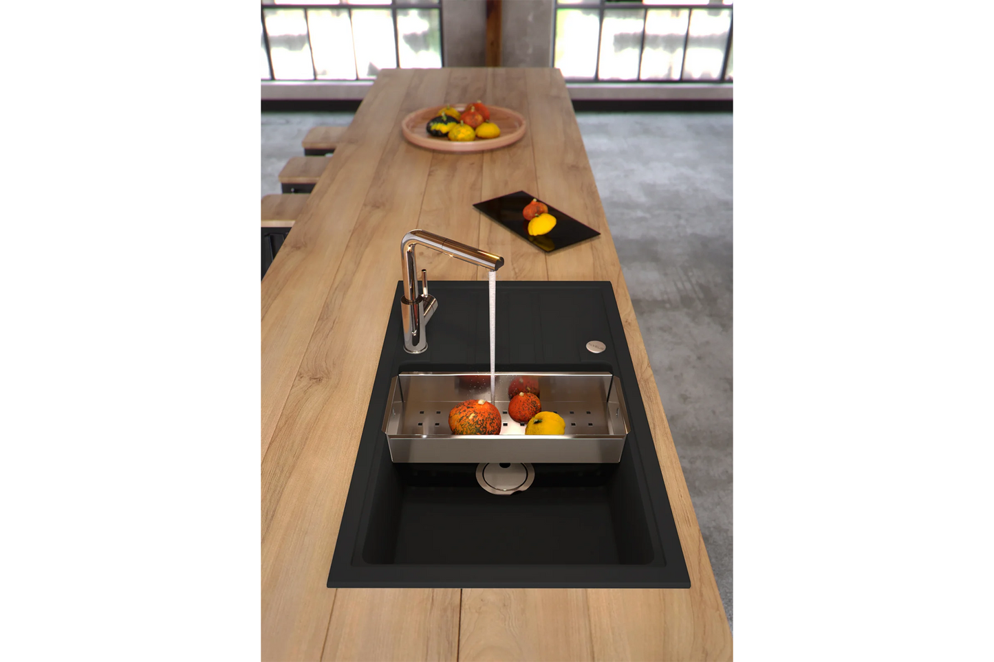 Chiuvetă Alveus Intermezzo 130 G90 Negru Mat - Gallery Image 3