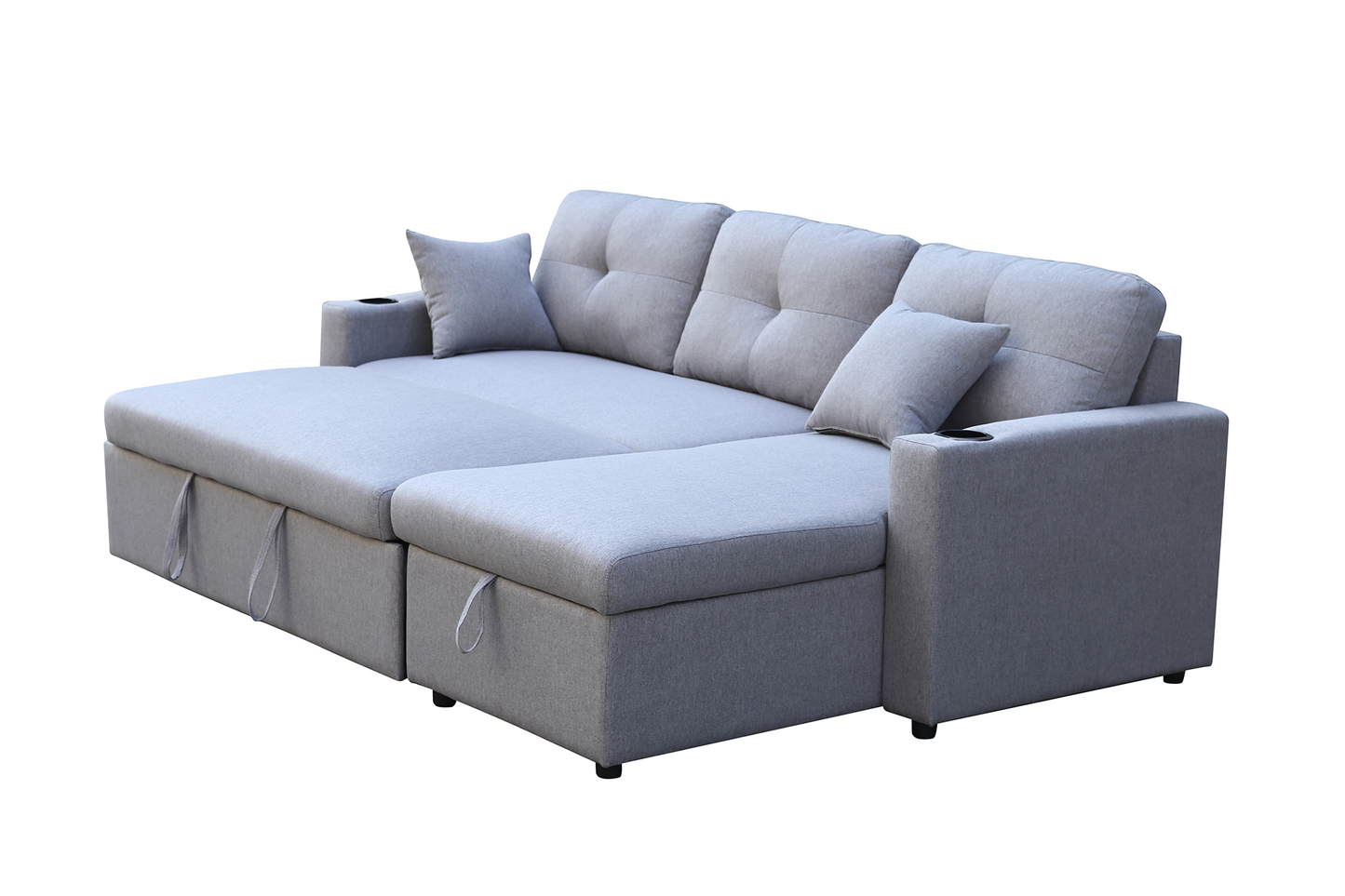 Colțar extensibil Aramis cu ladă pentru depozitare - Gallery Image 10