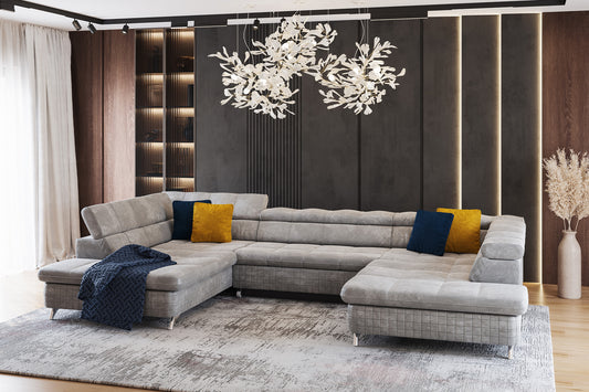Colțar modular extensibil Kiev U cu ladă pentru depozitare - Gallery Image 1