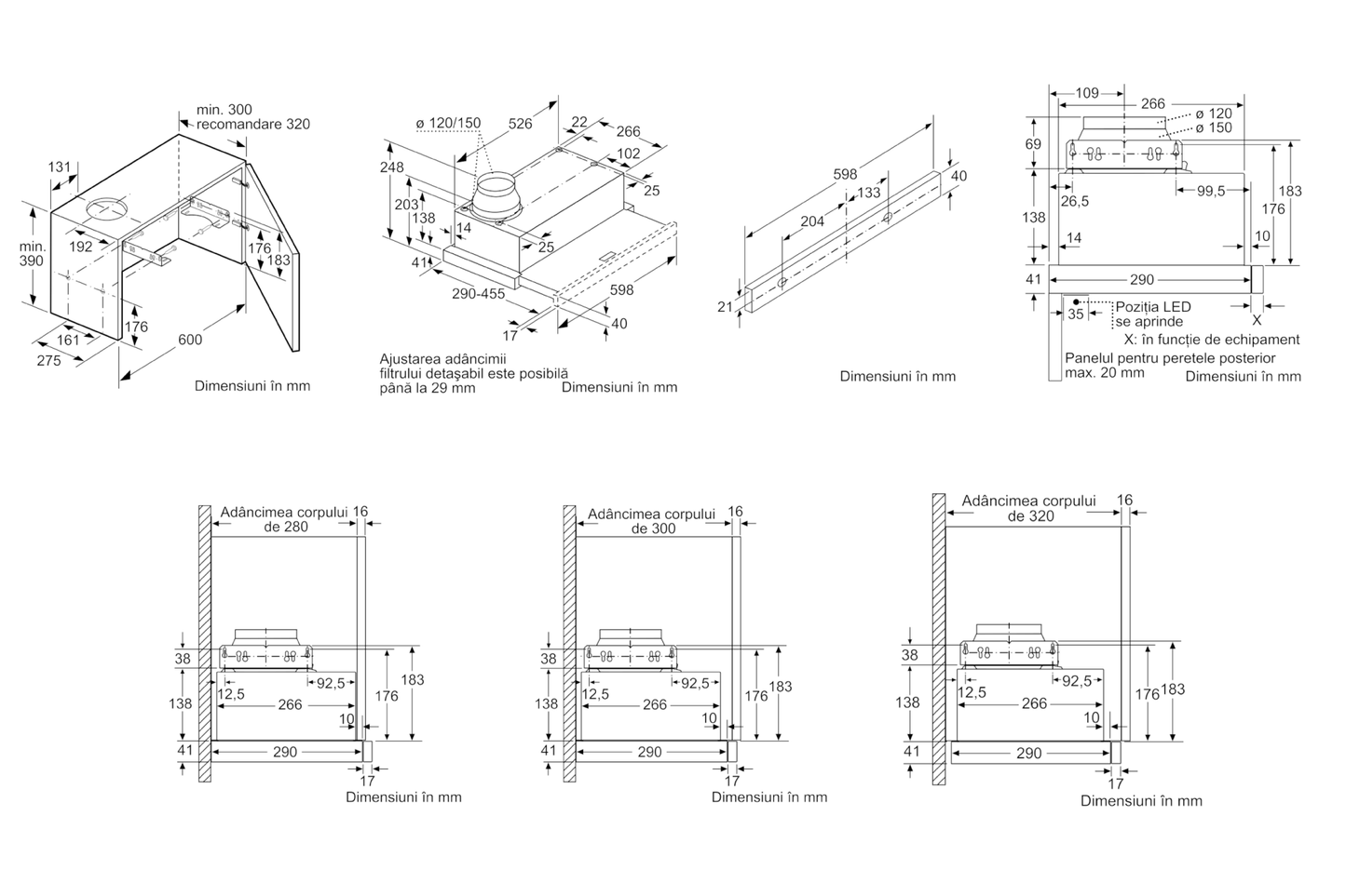 Hotă extensibilă Bosch DFM064W54 - Gallery Image 5