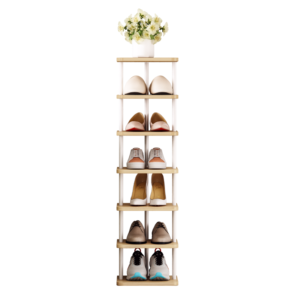 Raft multifuncţional, alb/stejar deschis, ETUDA TIP 1