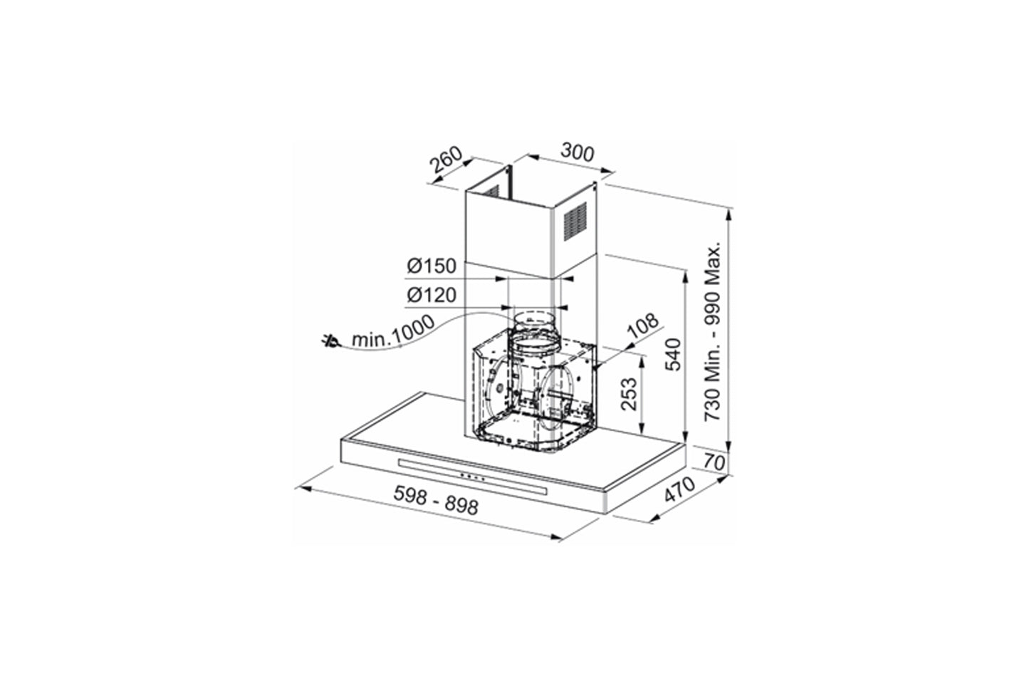 Hotă decorativă Franke HOOD FSMT905XSNG/2 - Gallery Image 2