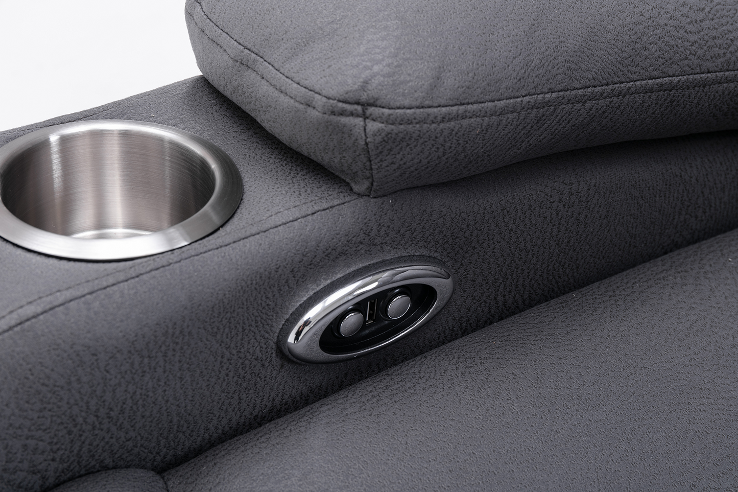 Fotoliu cu recliner electric Regal Grey (balansoar, rotativ) - Gallery Image 2