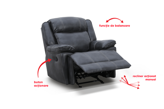 Fotoliu cu recliner Imperial (balansoar) - Gallery Image 1