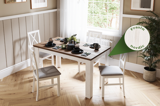 Masă Sereno L140 și 4 scaune Bistro - Gallery Image 1