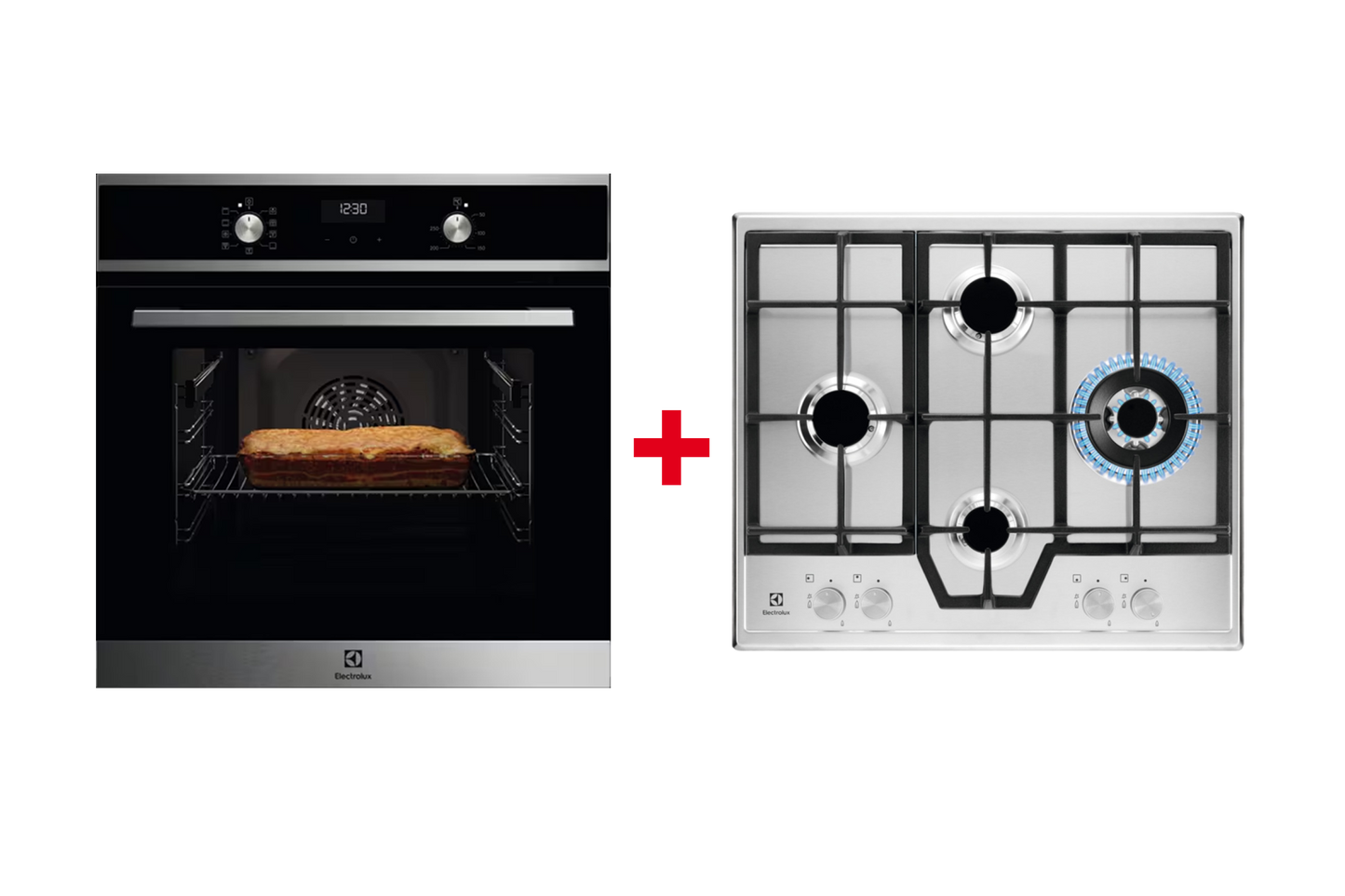 Pachet Electrolux EOF5F50BX + X-LINE KGS64562SX - Gallery Image 1