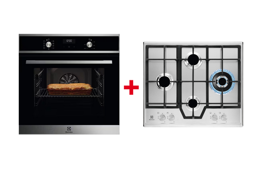 Pachet Electrolux EOF5F50BX + X-LINE KGS64562SX - Gallery Image 1