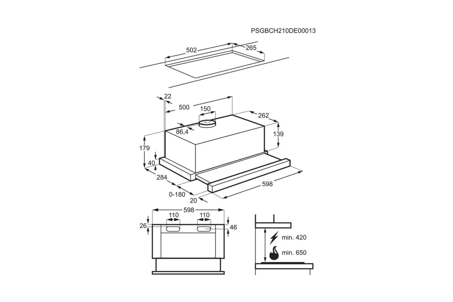 Pachet Electrolux EOH3H00BX + EGS6436SX + LFP326S - Gallery Image 15