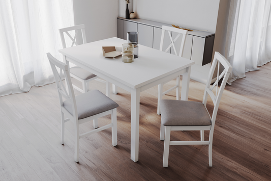 Masă extensibilă și 4 scaune Bistro - Gallery Image 1