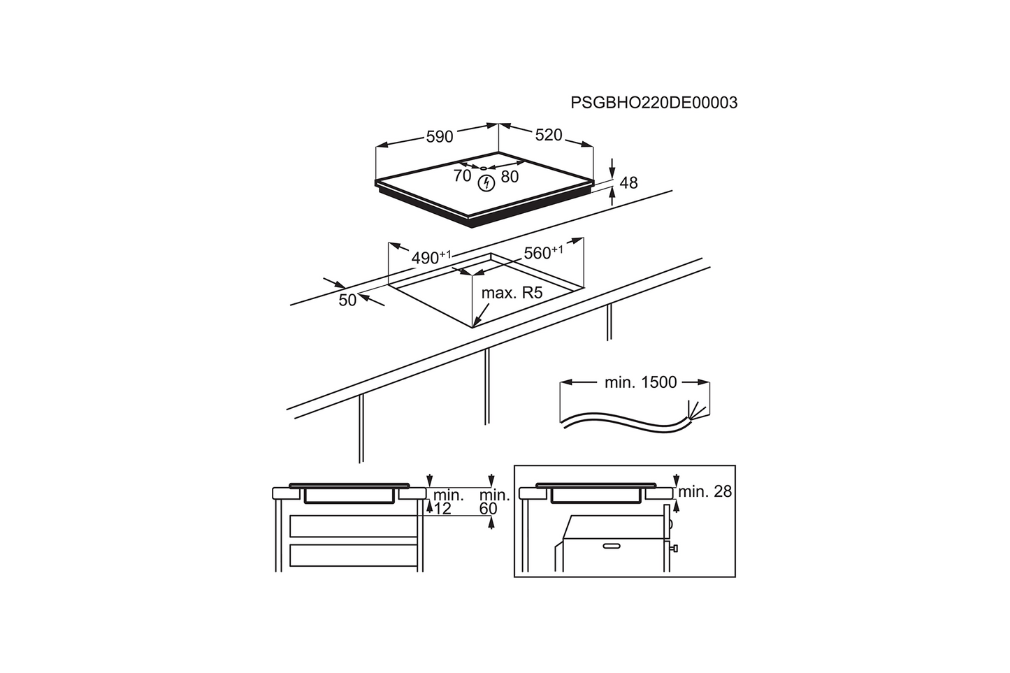 Plită inducție Electrolux LIB60420CK - Gallery Image 6