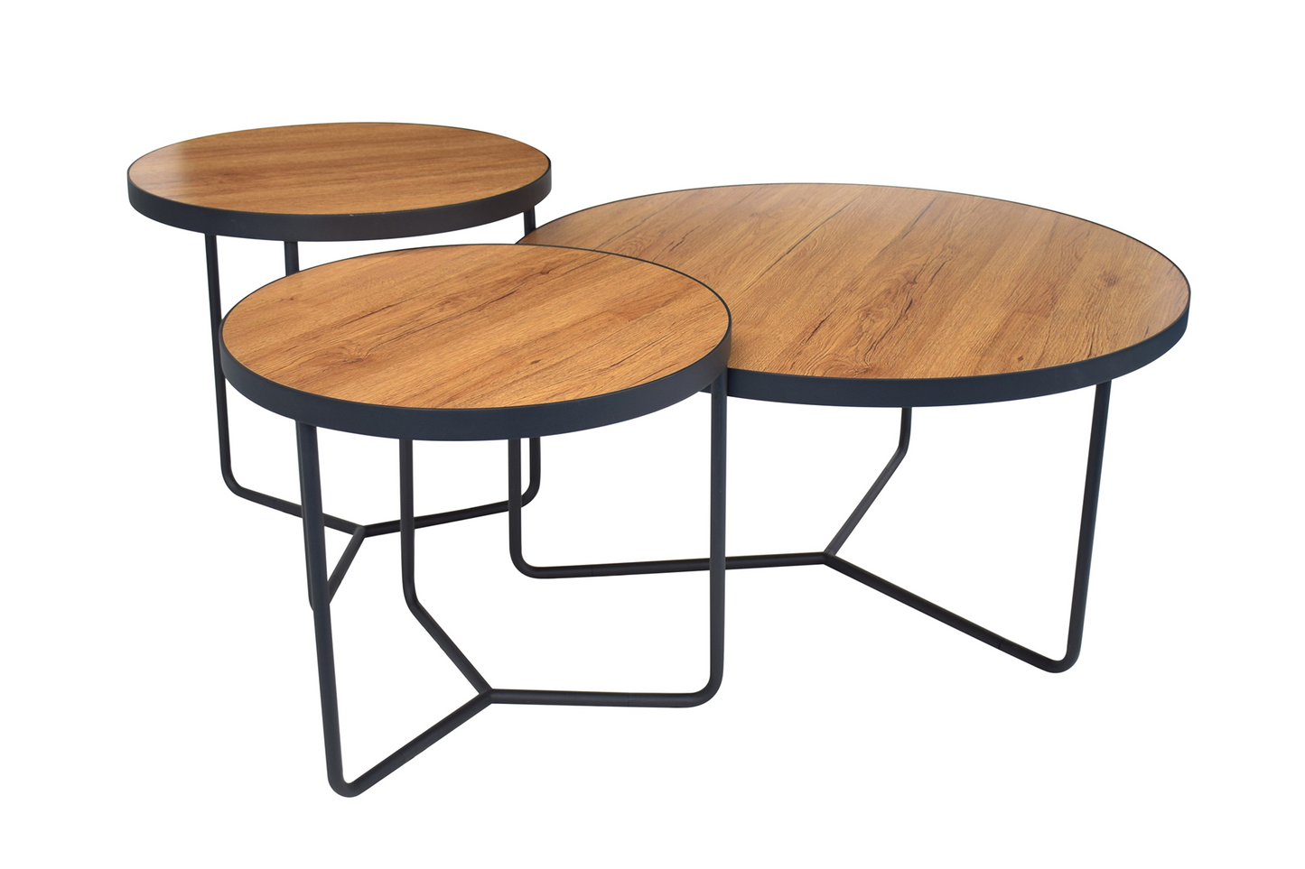 Set 3 măsuțe de cafea Rodos - Gallery Image 1