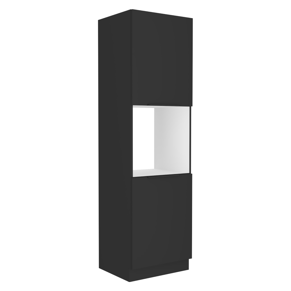 Dulap înalt, pentru cuptor, negru, SIBER 60 DP-210 2F