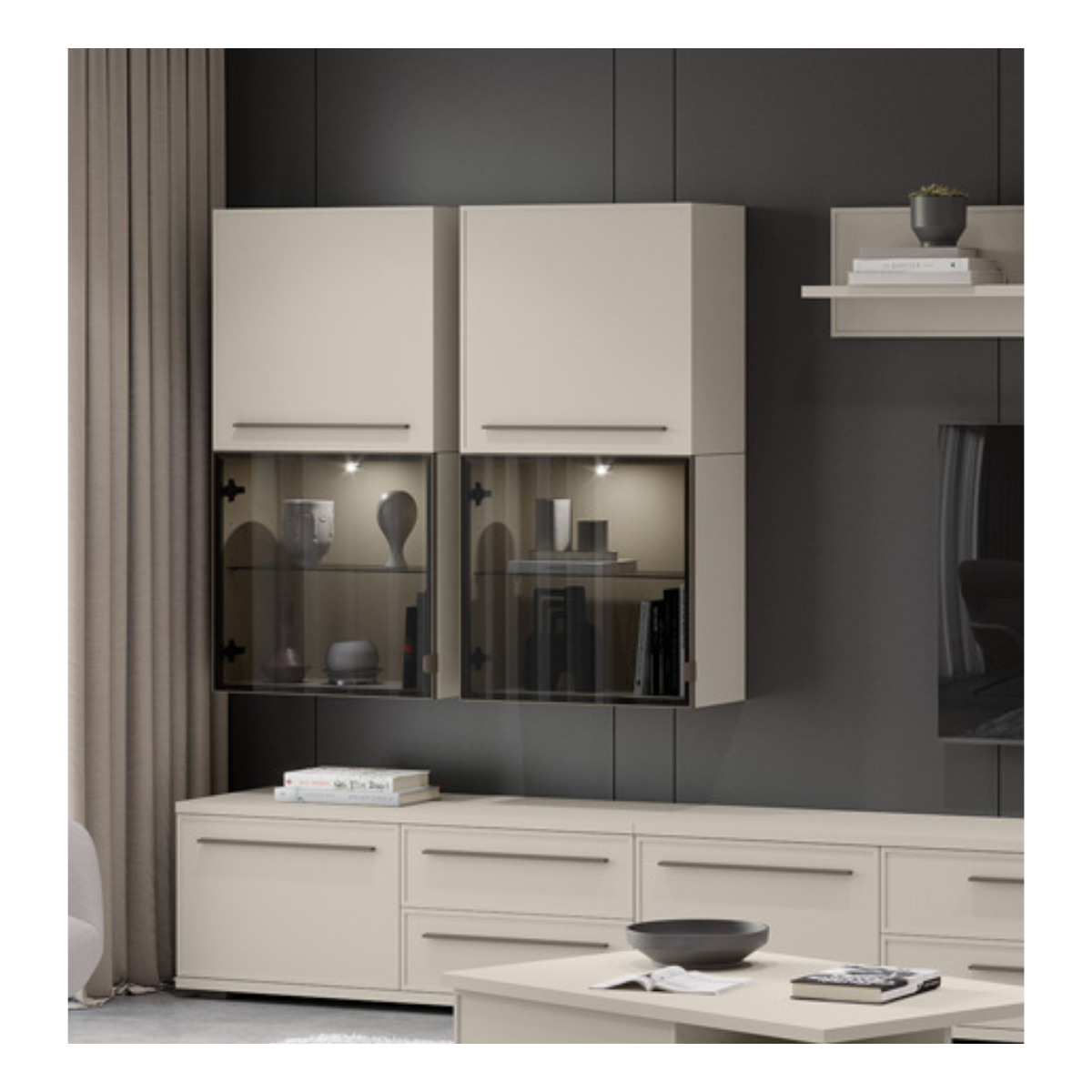 OPERA Vitrina suspendata VK60 - 1AL/OP, 60 x 29 x 57 cm