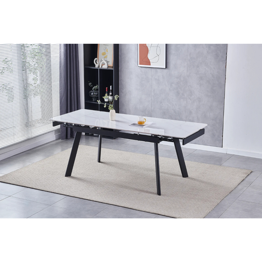 Masa extensibilă Manhattan white ceramic