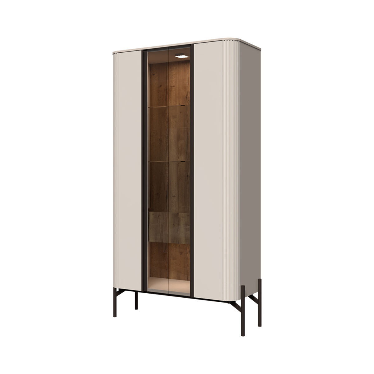 RONDO vitrina V2KS/ RO, 94 x 41 x 180 cm