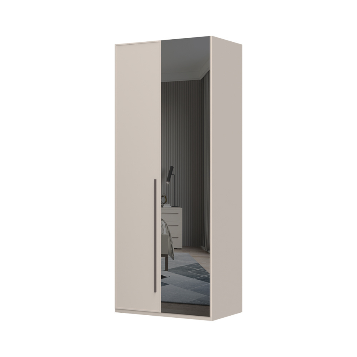 OPERA Dulap 2 usi cu oglinda P2-1OG/OP, 92 x 56 x 224 cm