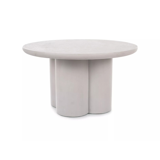 Masuta de cafea Rosalia, microciment, 80 x 45 cm, gri deschis