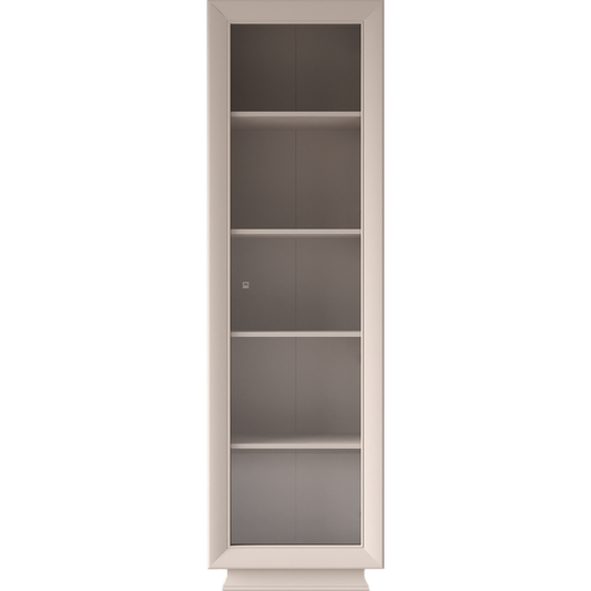 LARGO Vitrina REG1W, casmir, 61.5  x 38 x 204 cm