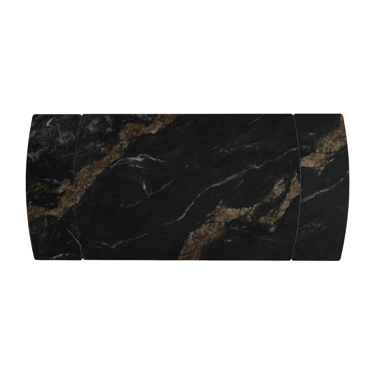 Masa Maroco extensibila ceramica neagra, 140/200 x 90 x 76 cm