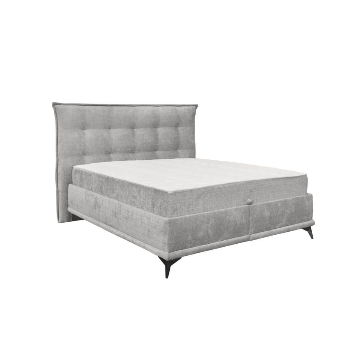 Pat Bali, 180 * 200 cm, tapitat integral cu somiera metalica inclusa